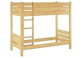 Erst-Holz Etagenbett f. Erwachsene 90×200 mit Rollrosten - 6