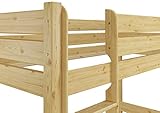 Erst-Holz Etagenbett f. Erwachsene 90×200 mit Rollrosten - 7