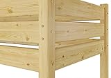 Erst-Holz Etagenbett f. Erwachsene 90×200 mit Rollrosten - 8